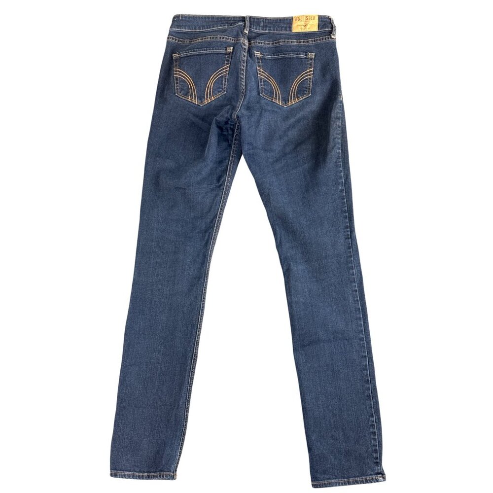 Hollister Womens Skinny Jeans Sz 9L W29 L35 Dark Wash Denim Stretch Cotton Blend - Picture 2 of 11